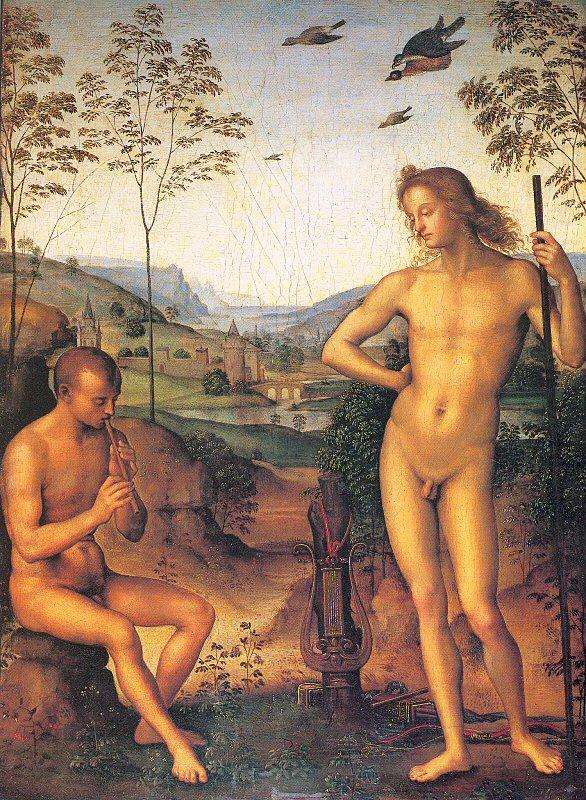 Apollo and Marsyas, PERUGINO, Pietro